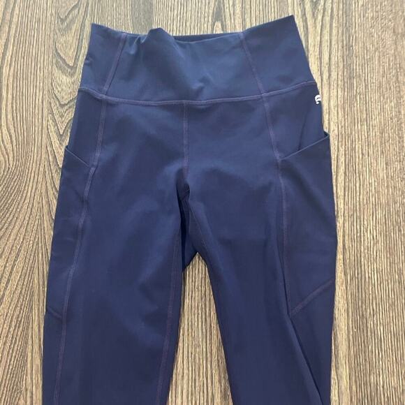 Fabletics Oasis PureLuxe High-Waisted 7/8 Leggings High Rise Stretch Blue Sz XS - Picture 3 of 11